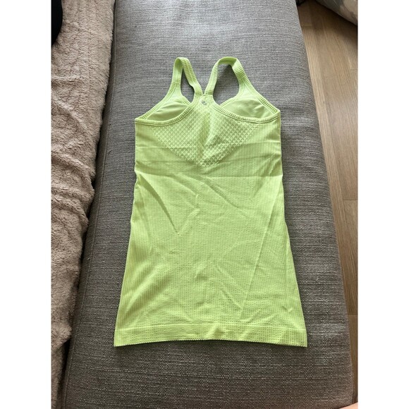 Lululemon Ebb to Street Tank Light Green Yellow - Picture 2 of 3